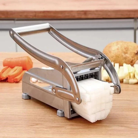 2-in-1 Stainless Steel French Fry & Vegetable Cutter