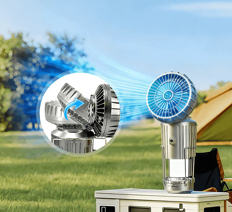 3 IN 1 PORTABLE SOLAR LATERN + FAN + POWER BANK