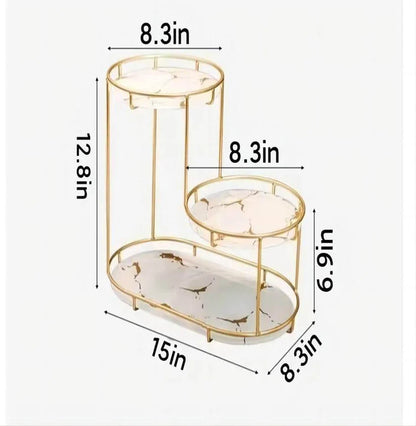 3-Tier Storage Tray for Makeup, Toiletries, & Home Decor