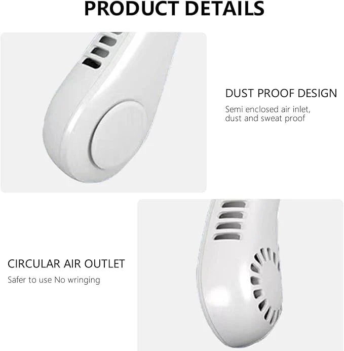 Portable Bladeless Hanging Neck Fan - (IMPORTED)