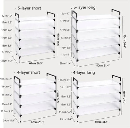 Heavy-Duty Multi-Layer Shoe Cabinet Organizer