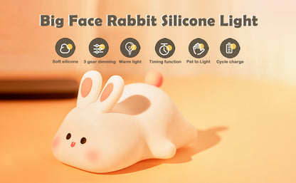 Silicone Animal Night Lamp– Touch & Dimmable LED Light
