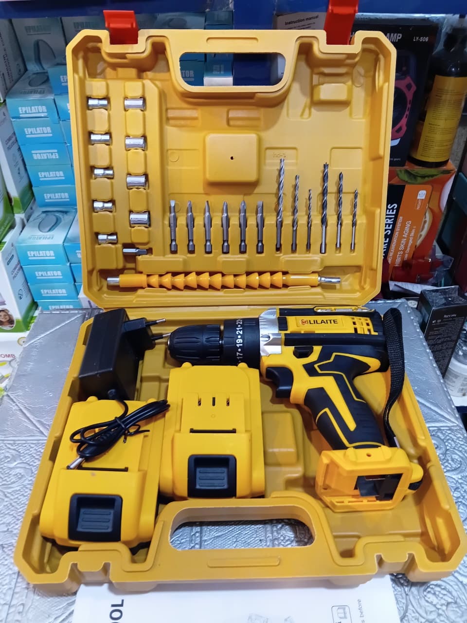 🔧 LILAITE Cordless Drill Machine & Screwdriver — Complete Kit