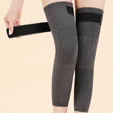 2 Piece UltraSoft Thermal Leg Warmers - Fleece Padded Knee Support for Winter