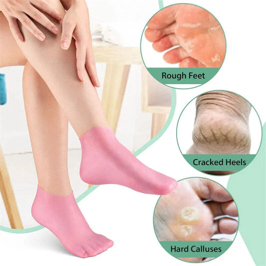 1 Pair Silicone Gel Moisturizing Sock