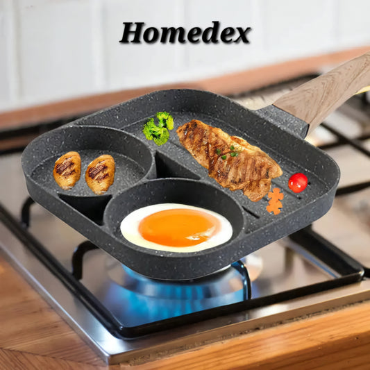 3-in-1 Nonstick Pan Divided Grill Frying Pan