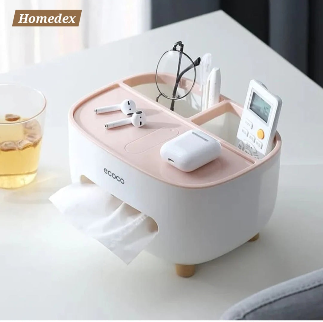 Luxury Multipurpose Tissue Box Organizer – Imported ✨